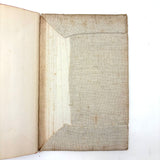 (Camp) Shantituck (Kentucky) Finances, Naively Needlepointed, Linen Covered Blank Ledger, c. 1930s