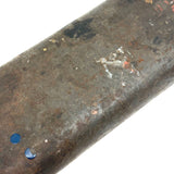 Beautiful Antique Tin Sleeve with Ultra Painterly Patina, Filled with Brushes as Found