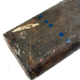 Beautiful Antique Tin Sleeve with Ultra Painterly Patina, Filled with Brushes as Found