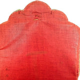 Tie Hamghr, Wonderfully Tender, Naive 1934 Iroquois Beadwork on Silk Hanger