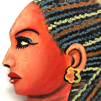 Fabulous c. 1980s Hair Stylist's Sign, Kumasi, Ghana, Painted Plywood