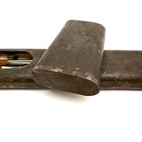 Beautiful Antique Tin Sleeve with Ultra Painterly Patina, Filled with Brushes as Found