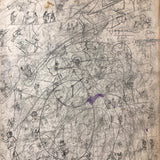 Late 19th C. Very Densely Doodled Ledger End Page (No. 5, Double-sided)