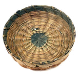 Sweet Little Antique Penobscot Splint Ash and Sweetgrass Basket, Low and Round