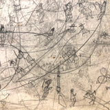 Late 19th C. Very Densely Doodled Ledger End Page (No. 5, Double-sided)