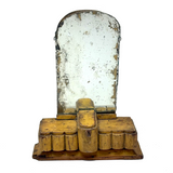 Painterly, Aura-full Art Deco Style Folk Art Miniature Vanity in Best Yellow