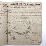 Isaac Ilsley's 1820 Math Notebook with Lovely Headers, Portland Maine
