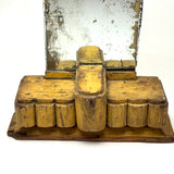 Painterly, Aura-full Art Deco Style Folk Art Miniature Vanity in Best Yellow