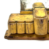 Painterly, Aura-full Art Deco Style Folk Art Miniature Vanity in Best Yellow