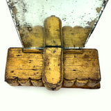 Painterly, Aura-full Art Deco Style Folk Art Miniature Vanity in Best Yellow