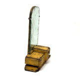Painterly, Aura-full Art Deco Style Folk Art Miniature Vanity in Best Yellow