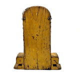 Painterly, Aura-full Art Deco Style Folk Art Miniature Vanity in Best Yellow