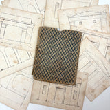Scarce Coe's New Drawing Cards No. 1, 1858, Partial Set of Nine in Lovely Original Sleeve