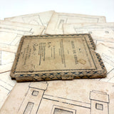 Scarce Coe's New Drawing Cards No. 1, 1858, Partial Set of Nine in Lovely Original Sleeve
