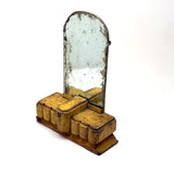 Painterly, Aura-full Art Deco Style Folk Art Miniature Vanity in Best Yellow