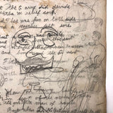 Late 19th C. Very Densely Doodled Ledger End Page (No. 4, Double-sided)