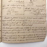 Isaac Ilsley's 1820 Math Notebook with Lovely Headers, Portland Maine