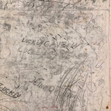 Late 19th C. Very Densely Doodled Ledger End Page (No. 4, Double-sided)