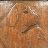 Gordon Polison's 1947 Very Humble and Sweet Two Dogs Relief Carving