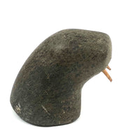 Inuit Walrus Head with Tusks and Nice Vein in Stone (Small Chip)