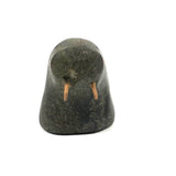 Inuit Walrus Head with Tusks and Nice Vein in Stone (Small Chip)