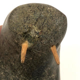 Inuit Walrus Head with Tusks and Nice Vein in Stone (Small Chip)