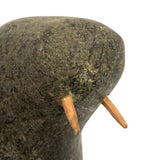 Inuit Walrus Head with Tusks and Nice Vein in Stone (Small Chip)