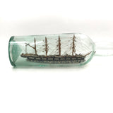 Beautiful Old Four Mast Folk Art Ship in a Bottle in Excellent Paint