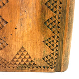 SOLD 19th Century Book Shaped Spruce Gum Box with wonderful Inlays and Chip Carving (No Slide)