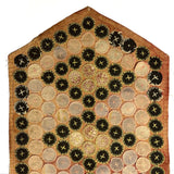 Late 19th/Very Early 20th Century Pennsylvania Folk Art Penny Rug