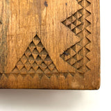SOLD 19th Century Book Shaped Spruce Gum Box with wonderful Inlays and Chip Carving (No Slide)
