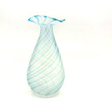 Light as a Feather Small Hand-blown, Presumed Murano Latticino Glass Vessel