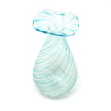 Light as a Feather Small Hand-blown, Presumed Murano Latticino Glass Vessel