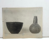 Two Vessels, Perfectly Spare Old Paper Print Snapshot