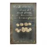 Hail Stones, Perth Amboy, NJ, June 23, 1906, Perfectly Silvered Real Photo Postcard