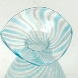 Light as a Feather Small Hand-blown, Presumed Murano Latticino Glass Vessel