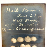Hail Stones, Perth Amboy, NJ, June 23, 1906, Perfectly Silvered Real Photo Postcard