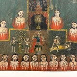 "Las Cruz de Animas" Old Folk Art Retablo Painting on Tin #2