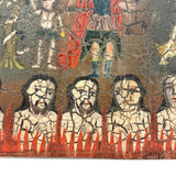 "Las Cruz de Animas" Old Folk Art Retablo Painting on Tin #2