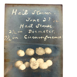 Hail Stones, Perth Amboy, NJ, June 23, 1906, Perfectly Silvered Real Photo Postcard
