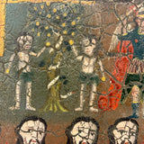"Las Cruz de Animas" Old Folk Art Retablo Painting on Tin #2