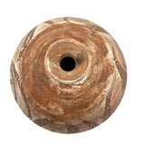 Earthy, Beautifully Crafted 20th Century Studio Pottery Bottle with Wax Resist Decoration