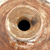 Earthy, Beautifully Crafted 20th Century Studio Pottery Bottle with Wax Resist Decoration