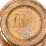 Earthy, Beautifully Crafted 20th Century Studio Pottery Bottle with Wax Resist Decoration