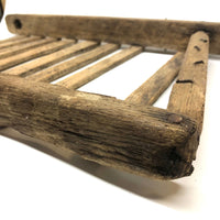 Lyrical, Beautifully Weathered Antique Make Do Drying Rack