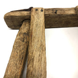 Lyrical, Beautifully Weathered Antique Make Do Drying Rack