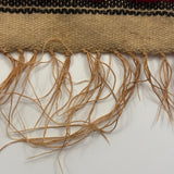 Woman with Feather, Striking C. 1920s Finely Woven Southwestern Native Wool Tapestry