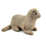 Well Loved, Very Sweet 19th Century Straw Stuffed Hand-sewn Cat