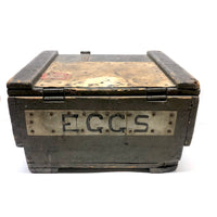William Fogg's Character-full Antique EGGS Shipping Crate, Bethlehem, NH