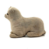 Well Loved, Very Sweet 19th Century Straw Stuffed Hand-sewn Cat